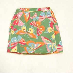Preppy Butterfly wrap skirt-like new